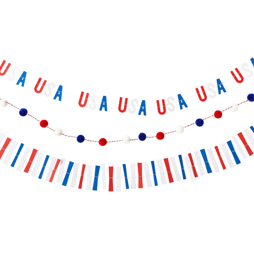 Patriotic Stars & Stripes Ticker Mini Banner | 1ct - Zurchers