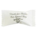 Individually wrapped buttermint cream candy in white packaging with silver script reading 'Thanks for Sharing Our Special Day' above a decorative graphic of wedding bells and ribbon.