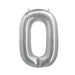 Silver Jumbo Number Balloons 34" - Zurchers