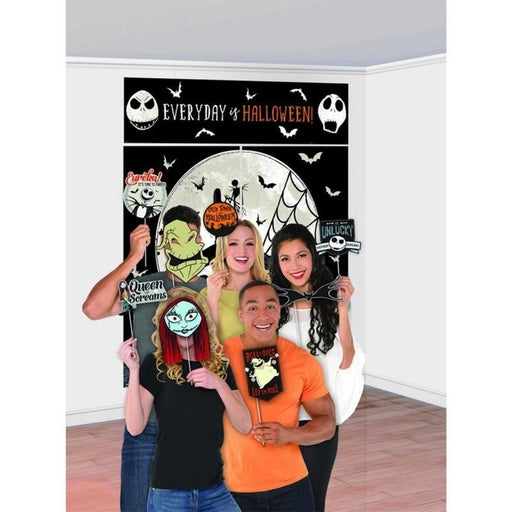 Halloween Nightmare Before Christmas Scene Setter W/Props | 1kit - Zurchers