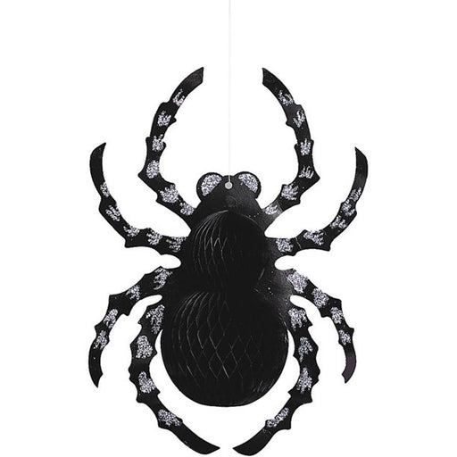 14in Spider Hanging Glitter Decoration | 1 ct - Zurchers