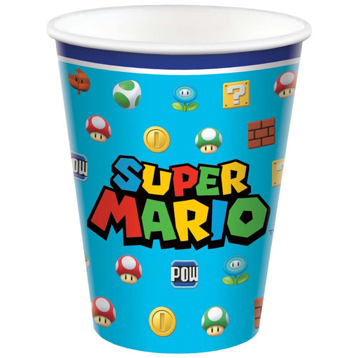 Super Mario Bros Paper Cups, 9 oz | 8 ct - Zurchers