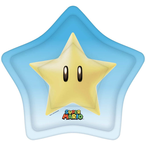 Super Mario Bros Small Star Shaped Dessert Paper Plates 8" | 8 ct - Zurchers