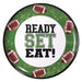 Ready Set Eat Football Melamine Platter 13.5" | 1ct - Zurchers