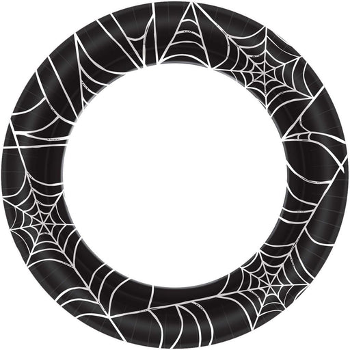 Halloween Spider Web Dinner Plates 10" | 40ct - Zurchers