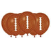Football Flat Printed Latex Balloons 12" | 6ct - Zurchers