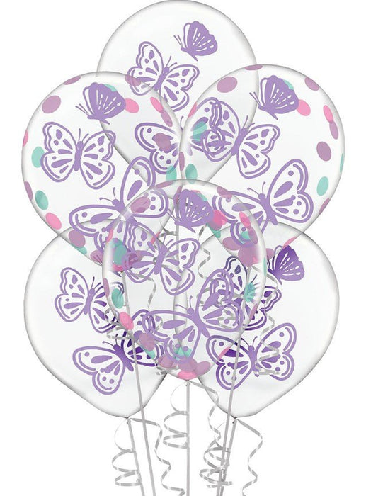 12" Flutter Confetti Balloon Pack | 6 ct - Zurchers