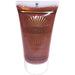 Tube of Mehron face and body paint in brown, with a white cap and metallic gold sunburst design on the front.