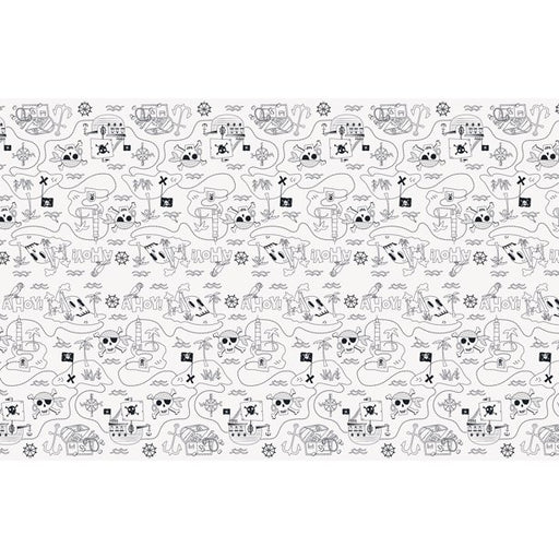 Ahoy Pirate Paper Tablecover 54" x 84" | 1ct - Zurchers
