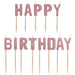 Happy Birthday Glitter Blush Toothpick Candle Set | 13ct - Zurchers