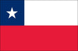 Rectangular flag with two horizontal stripes: white on the top and red on the bottom. In the top left corner, there is a blue square containing a single white five-pointed star.