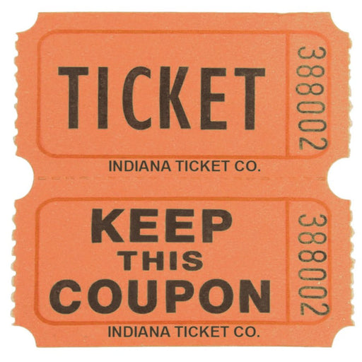 Orange Double Ticket Roll | 2000ct - Zurchers