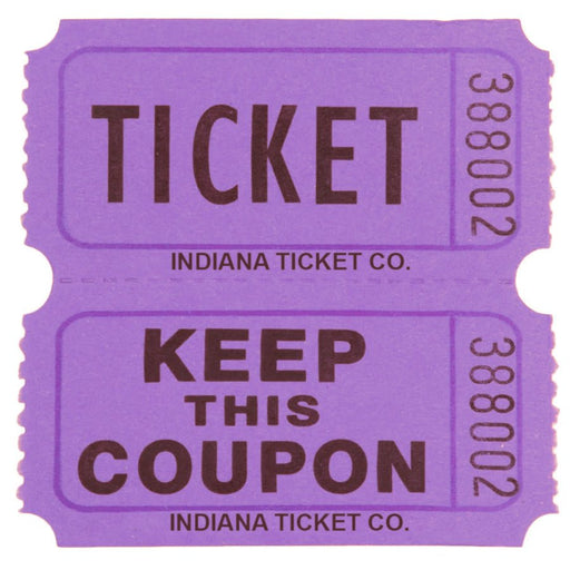 Purple Double Ticket Roll | 2000ct - Zurchers