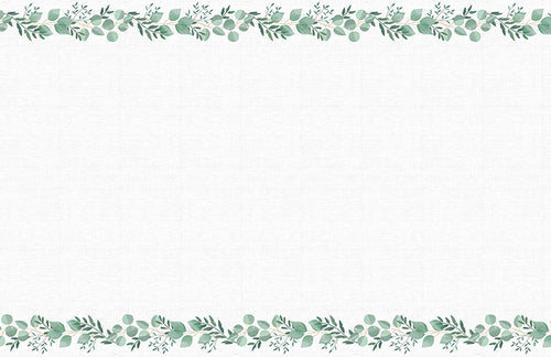 Fresh Greens Botanical Paper Table Cover 54"x 84" | 1 ct