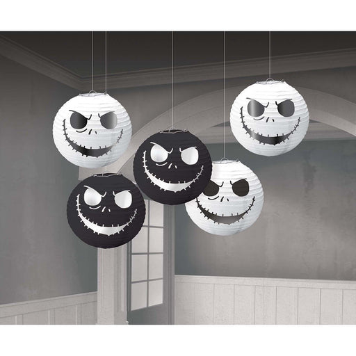 Halloween Nightmare Before Christmas Paper Lanterns | 5ct - Zurchers