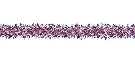 Patriotic Metallic Garland | 9ft - Zurchers