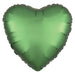 Emerald Satin Heart Balloon, 18'' | 1 ct - Zurchers