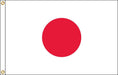 A white flag with a centered red circle.