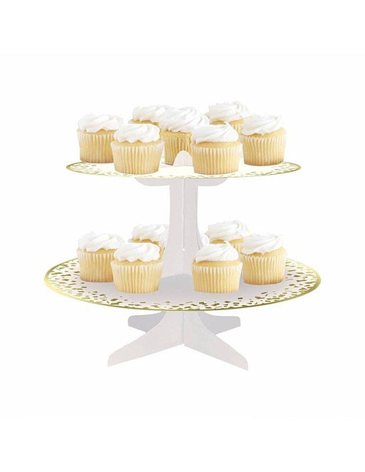 Gold Foil CupCake Stand 12.25" | 1ct - Zurchers