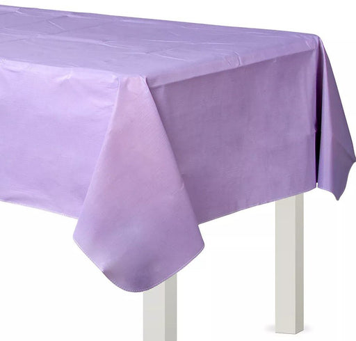 Lavender Flannel Backed Vinyl Table Cover 52"x90" | 1ct - Zurchers