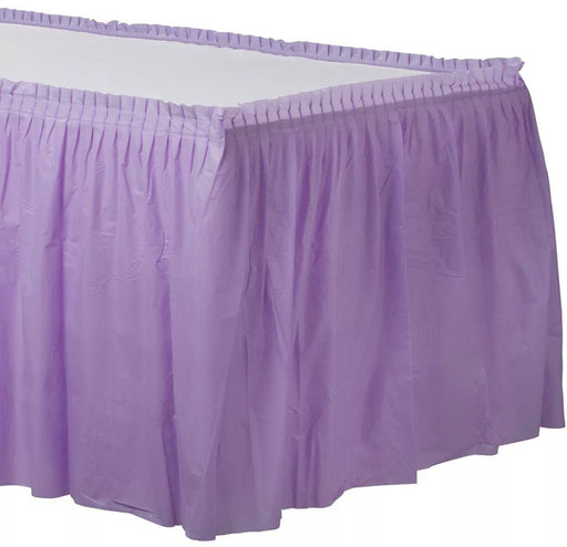 Lavender Plastic Table Skirt | 1ct - Zurchers