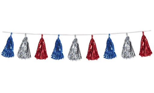 Patriotic Metallic Tassel Garland | 1ct - Zurchers