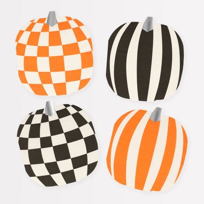 Meri Meri Halloween Mod Pattern Pumpkin Napkins | 16 ct - Zurchers
