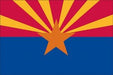 Arizona State Flag with Stick 4" x 6" | 1 Count - Zurchers