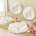 Scallop Shaped White Tissue Flowers 2pcs | 1ct - Zurchers