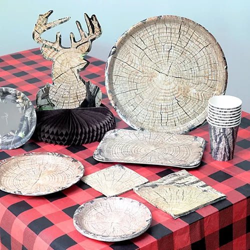 Cut Timber 10in Paper Plates 8pk | 1ct - Zurchers
