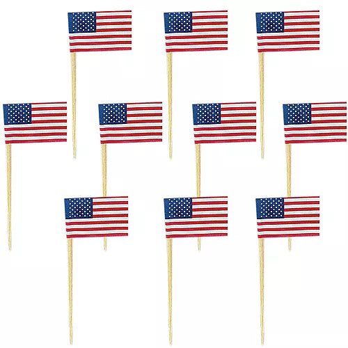 Patriotic US Flag Picks| 50 ct - Zurchers