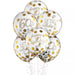 Milestone Latex Confetti 60th Golden Age Balloons 12" | 6 ct - Zurchers