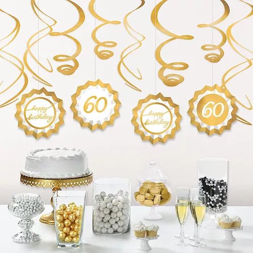 Milestone 60th Birthday Golden Age Decorating Kit | 1ct - Zurchers