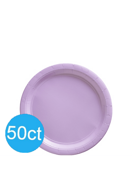 Lavender Paper Dessert Plates 6.75'' | 50ct - Zurchers
