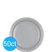 Silver Dessert Paper Plates 6.75" | 50ct - Zurchers