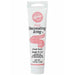 Tube of Wilton Pink Decorating Icing, 4.25 oz, with ready-to-use nozzle for writing and decorating cakes or cookies. Packaging is white with yellow icing graphic and black/pink text.