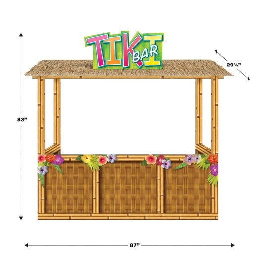 3D Tiki Bar Prop | 1ct - Zurchers