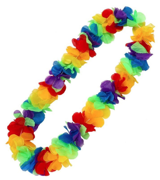 Neon Rainbow Flower Lei | 1ct - Zurchers