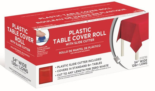 Apple Red Boxed Table Roll 54in x 126ft | 1ct - Zurchers