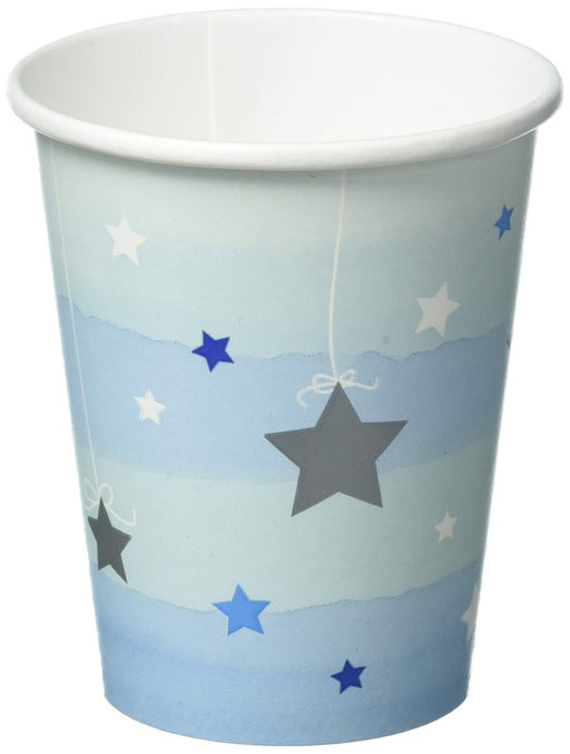 1st Birthday One Little Star Blue Cups 9oz | 8ct - Zurchers