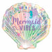 Shimmering Mermaids Iridescent Foil Shell Shaped Plates 7" | 8 ct - Zurchers