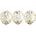Milestone Latex Confetti 30th Golden Age Balloons 12" | 6 ct - Zurchers