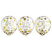 Golden Age 40th Latex Confetti Balloon Pack | 6 ct - Zurchers