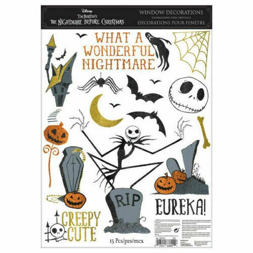 Halloween Nightmare Before Christmas Window Clings | 1sheet - Zurchers