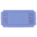 Single blue raffle ticket with a rectangular border and black serial number '511002' printed on both sides, featuring perforated edges and rounded corners on a white background.