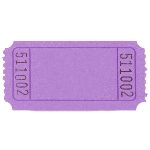 Purple Single Ticket Roll 2000ct | 1 roll - Zurchers