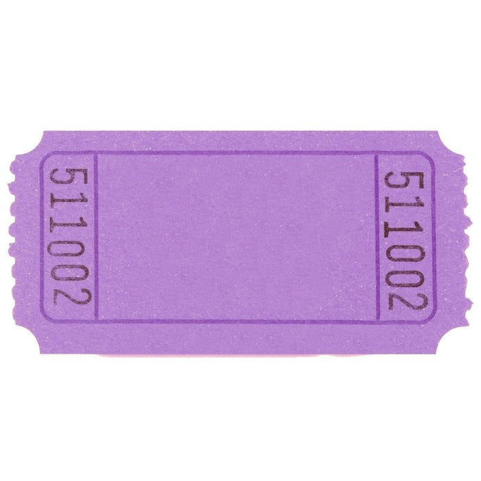 Purple Single Ticket Roll 2000ct | 1 roll - Zurchers