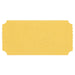 Single blank light yellow raffle ticket with a textured surface, perforated edges, and rounded corners, displayed on a white background.