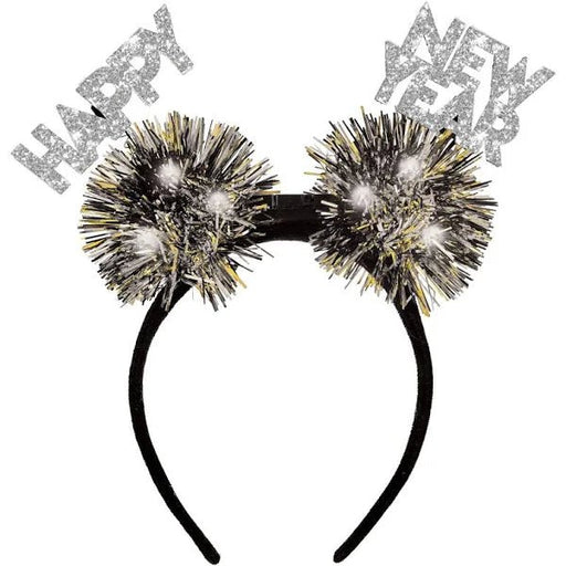 New Year’s Eve Flashing Lights Pom - Pom Head Boppers | 1ct - Zurchers