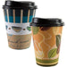 Hot and Cold Pattern Paper Cup with Lid 12 oz | 14ct - Zurchers